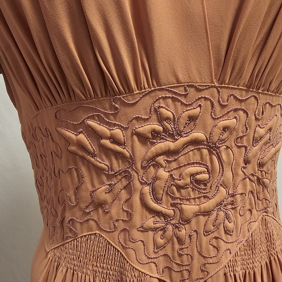 Vintage Dusty Rose Colored Dress - Picture 2 of 7